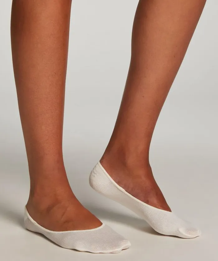 Hunkemller 2 Pairs Footsies 8211 White White 8211 Women