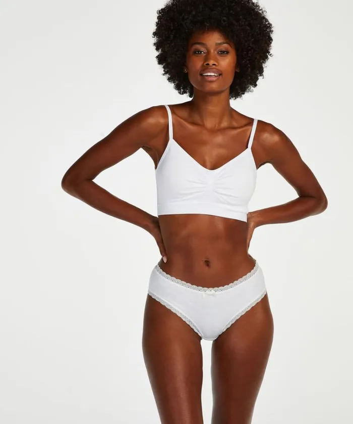 Hunkemller 3pack Georgia Cotton Brazilian Shorts 8211 White White 8211 Women