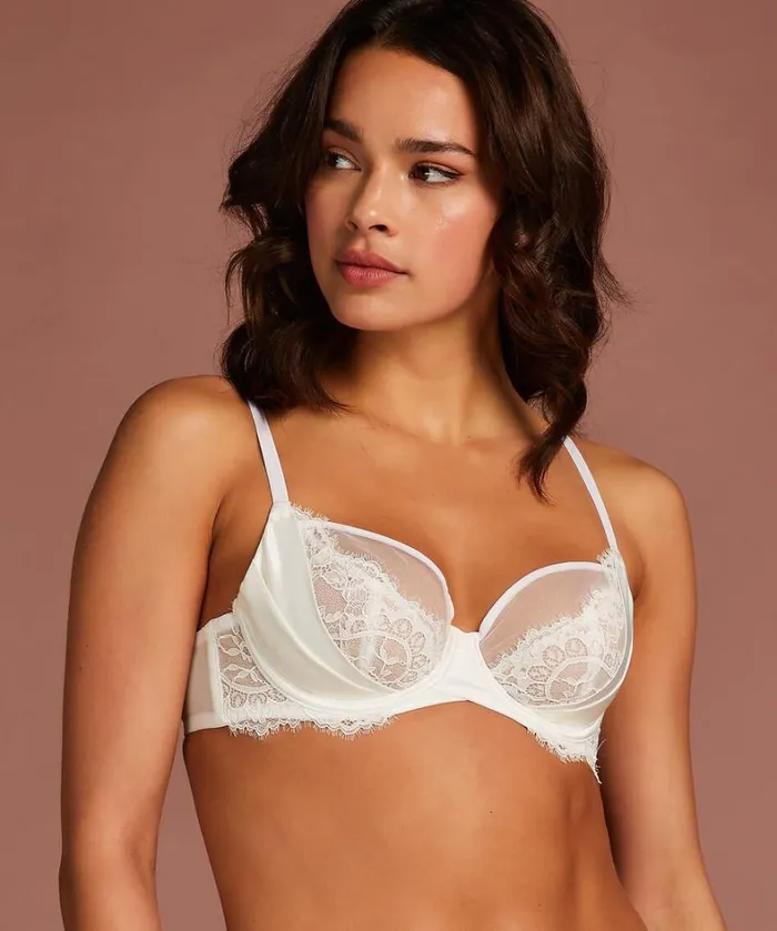 Hunkemller Akelei NonPadded Underwired Bra 8211 White 8211 Women