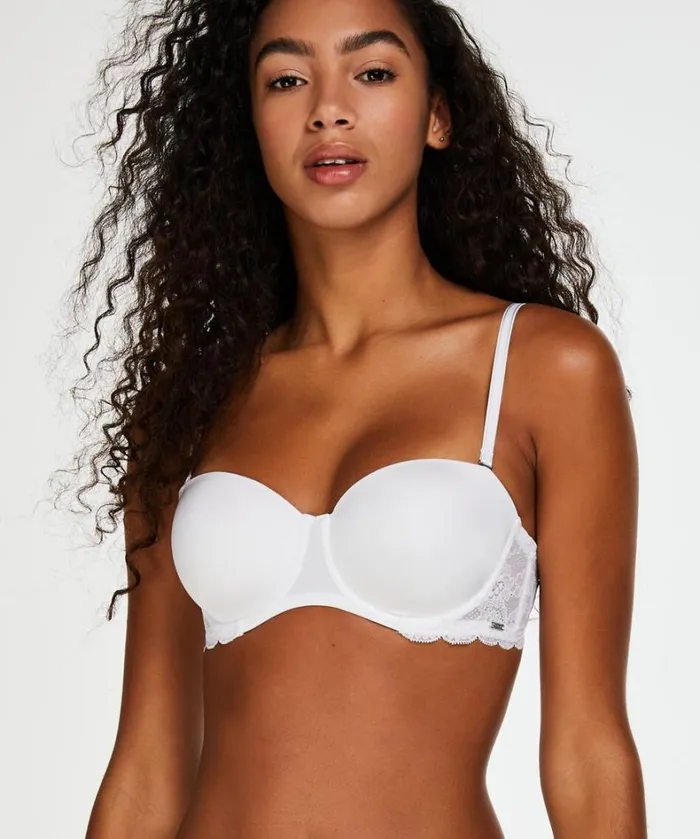 Hunkemller Angie Padded Strapless Underwired Bra 8211 White White 8211 Women