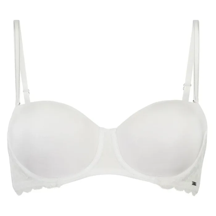 Hunkemller Angie Padded Strapless Underwired Bra 8211 White White 8211 Women Hunkemller Angie Padded Strapless Underwired Bra 8211 White White 8211 Women