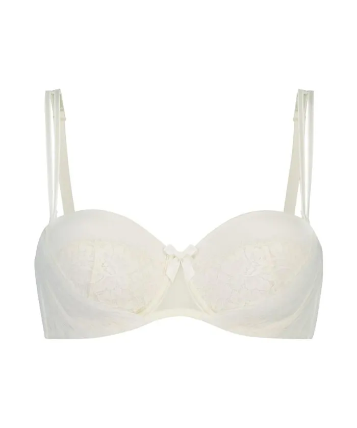 Hunkemller Catrin Padded Strapless Underwired Bra 8211 White White 8211 Women Hunkemller Catrin Padded Strapless Underwired Bra 8211 White White 8211 Women