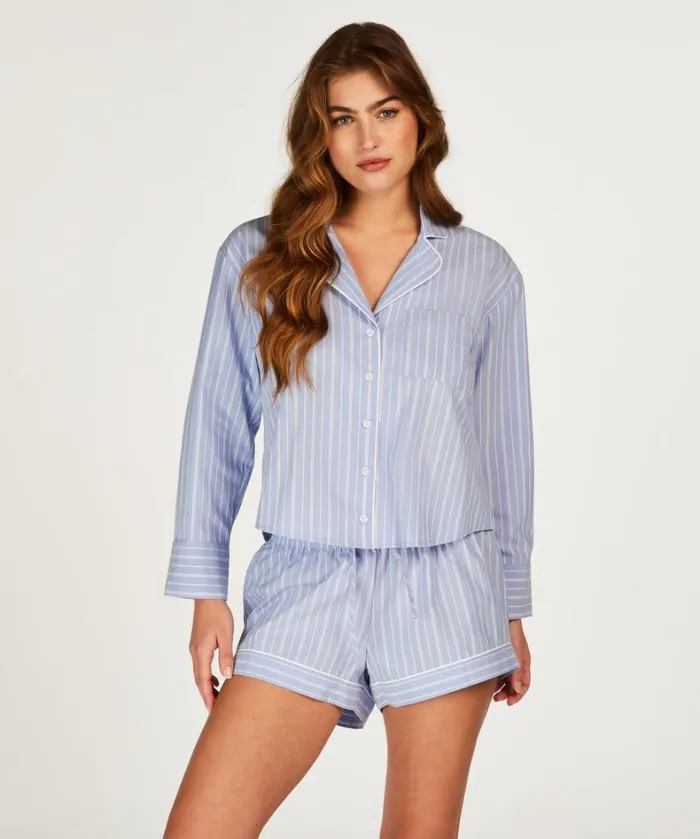 Hunkemller Cotton Shorts 8211 Blue Blue 8211 Women