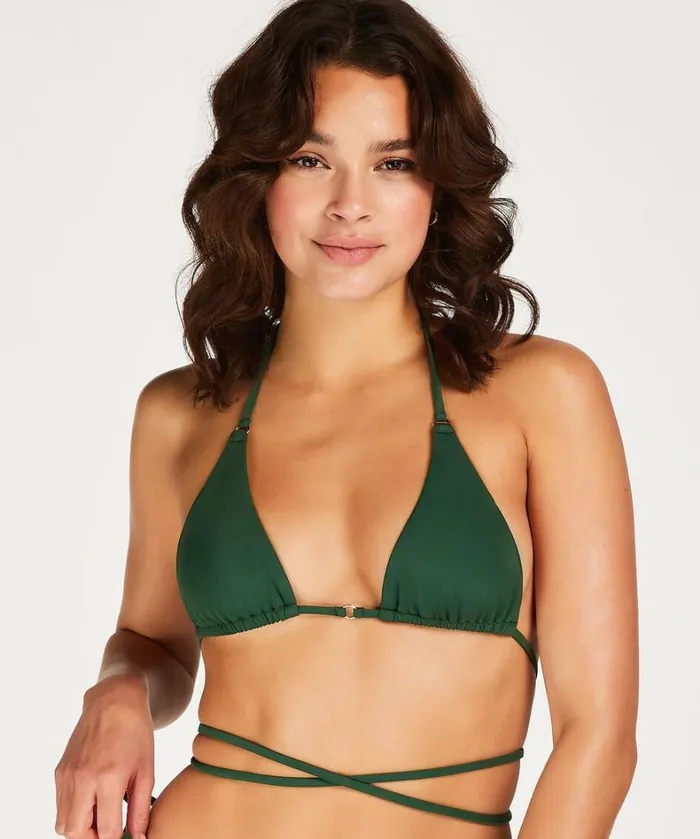 Hunkemller Digura Triangle Bikini Top 8211 Green 8211 Women Hunkemller Digura Triangle Bikini Top 8211 Green 8211 Women