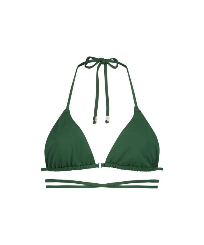 Hunkemller Digura Triangle Bikini Top 8211 Green 8211 Women Hunkemller Digura Triangle Bikini Top 8211 Green 8211 Women