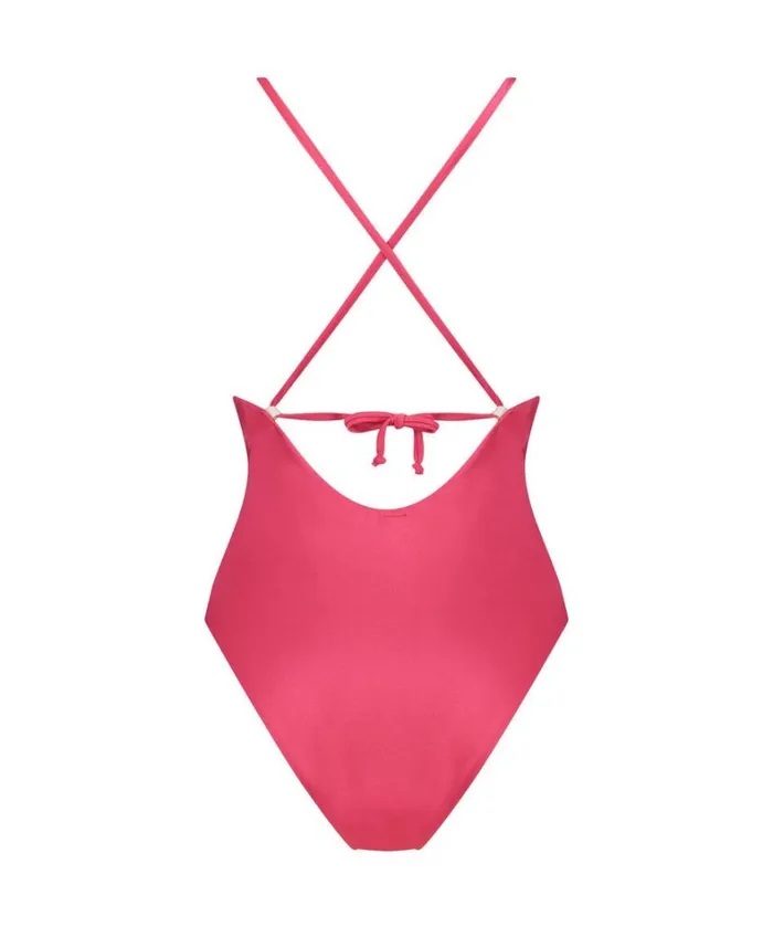 Hunkemller Grenada High Leg Swimsuit 8211 Pink Pink 8211 Women Hunkemller Grenada High Leg Swimsuit 8211 Pink Pink 8211 Women