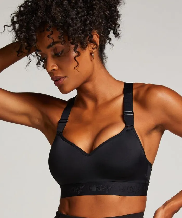 Hunkemller HKMX Sports Bra The All Star Level 2 8211 Black Black 8211 Women