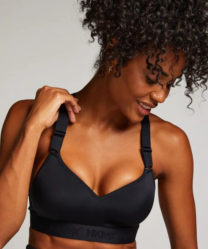 Hunkemller HKMX Sports Bra The All Star Level 2 8211 Black Black 8211 Women Hunkemller HKMX Sports Bra The All Star Level 2 8211 Black Black 8211 Women