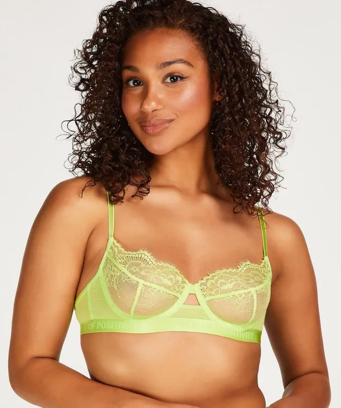 Hunkemller Honey NonPadded Underwired Bra 8211 Green Green 8211 Women