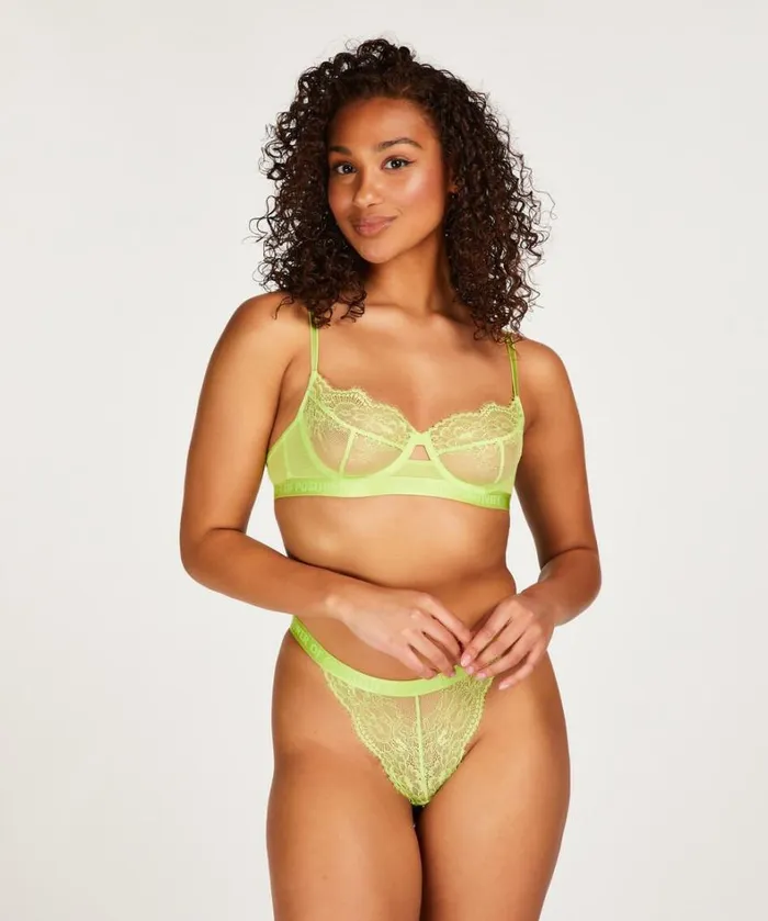 Hunkemller Honey NonPadded Underwired Bra 8211 Green Green 8211 Women Hunkemller Honey NonPadded Underwired Bra 8211 Green Green 8211 Women
