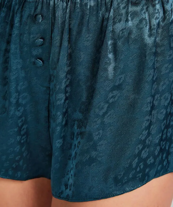 Hunkemller Leopard Shorts 8211 Blue Blue 8211 Women Hunkemller Leopard Shorts 8211 Blue Blue 8211 Women