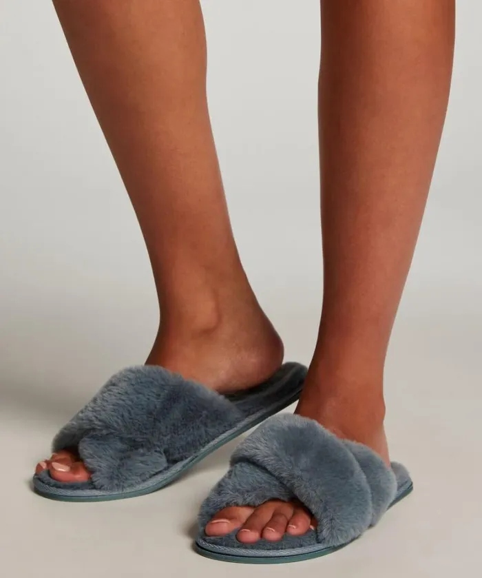 Hunkemller Lia Slippers 8211 Blue Blue 8211 Women