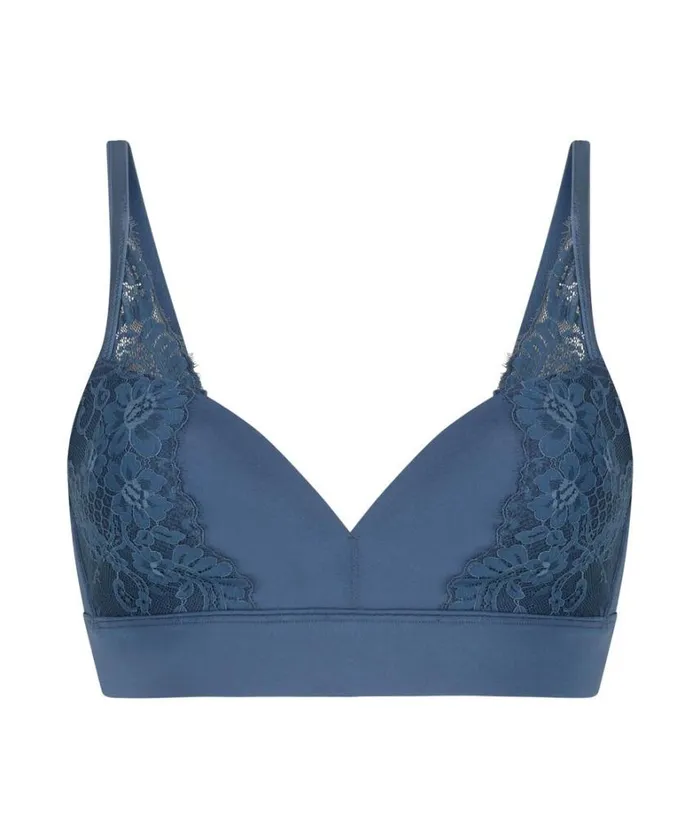 Hunkemller Lidia Padded NonWired Bra 8211 Blue Blue 8211 Women Hunkemller Lidia Padded NonWired Bra 8211 Blue Blue 8211 Women