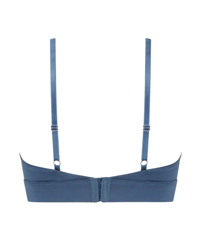 Hunkemller Lidia Padded NonWired Bra 8211 Blue Blue 8211 Women Hunkemller Lidia Padded NonWired Bra 8211 Blue Blue 8211 Women