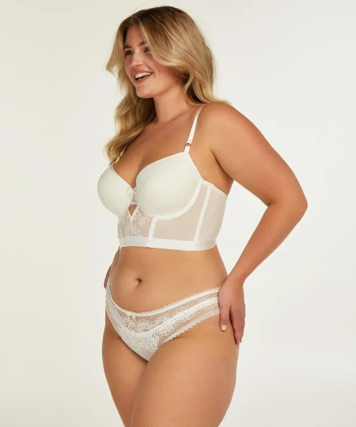 Hunkemller Malika Padded Longline Underwired Bra 8211 White White 8211 Women Hunkemller Malika Padded Longline Underwired Bra 8211 White White 8211 Women