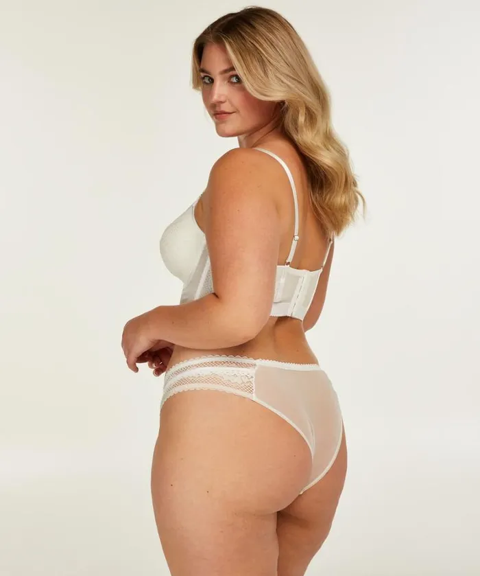 Hunkemller Malika Padded Longline Underwired Bra 8211 White White 8211 Women Hunkemller Malika Padded Longline Underwired Bra 8211 White White 8211 Women