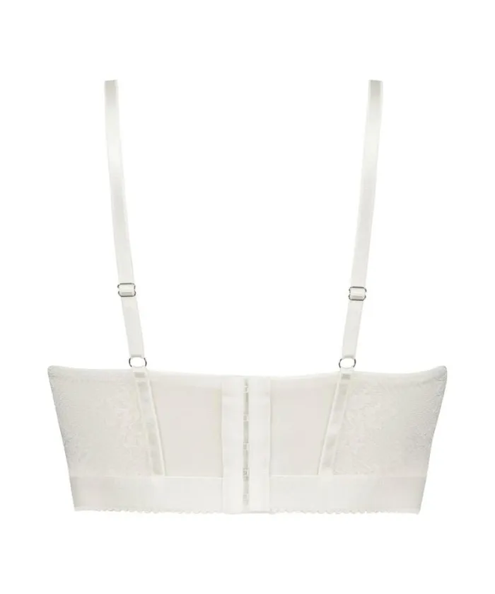 Hunkemller Malika Padded Longline Underwired Bra 8211 White White 8211 Women Hunkemller Malika Padded Longline Underwired Bra 8211 White White 8211 Women