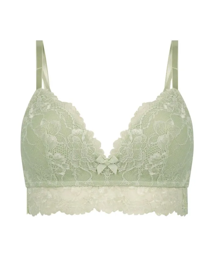 Hunkemller Meghan Padded NonWired Bra 8211 Green Green 8211 Women Hunkemller Meghan Padded NonWired Bra 8211 Green Green 8211 Women