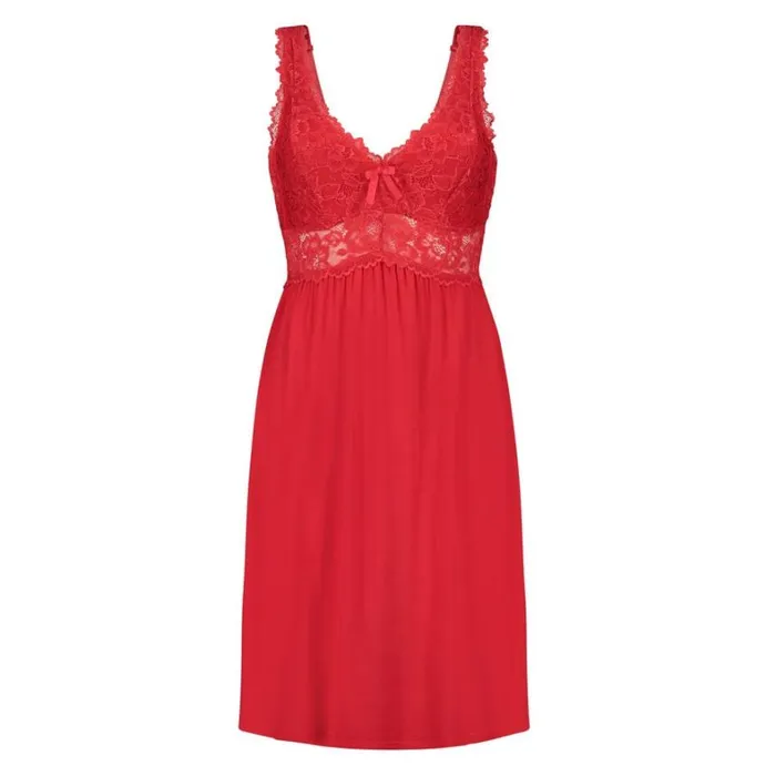 Hunkemller Nora Lace Slip Dress 8211 Red Red 8211 Women Hunkemller Nora Lace Slip Dress 8211 Red Red 8211 Women