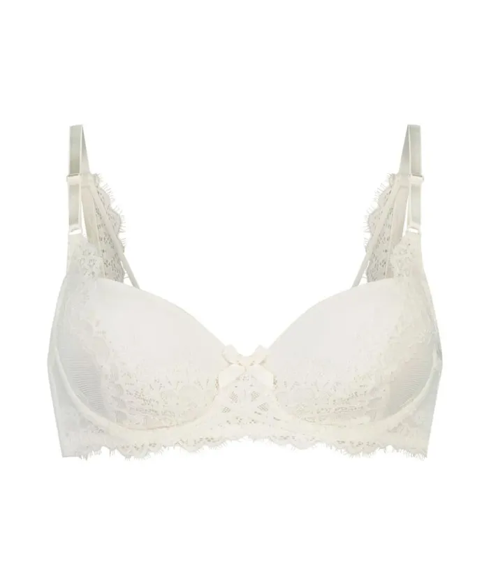 Hunkemller Padded Underwired Bra Daisy 8211 White White 8211 Women Hunkemller Padded Underwired Bra Daisy 8211 White White 8211 Women