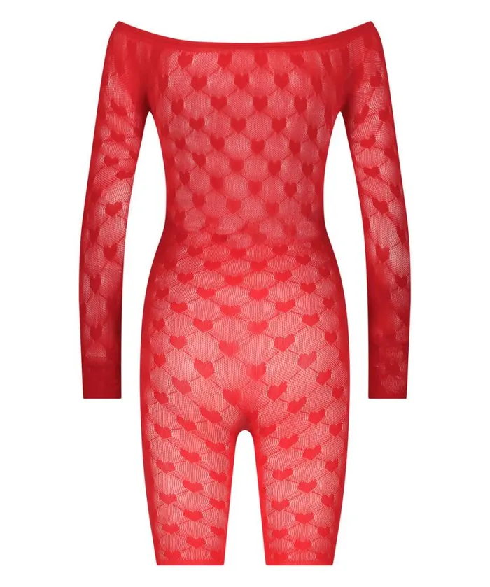 Hunkemller Private Heart Playsuit 8211 Red Red 8211 Women Hunkemller Private Heart Playsuit 8211 Red Red 8211 Women