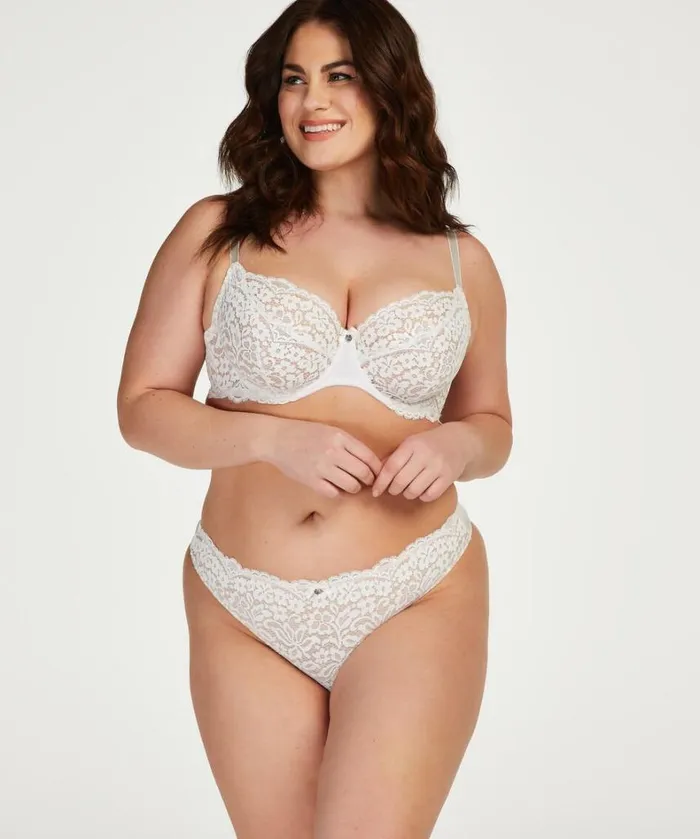 Hunkemller Rose NonPadded Underwired Bra 8211 White White 8211 Women Hunkemller Rose NonPadded Underwired Bra 8211 White White 8211 Women