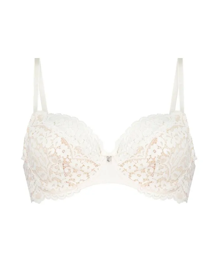 Hunkemller Rose NonPadded Underwired Bra 8211 White White 8211 Women Hunkemller Rose NonPadded Underwired Bra 8211 White White 8211 Women
