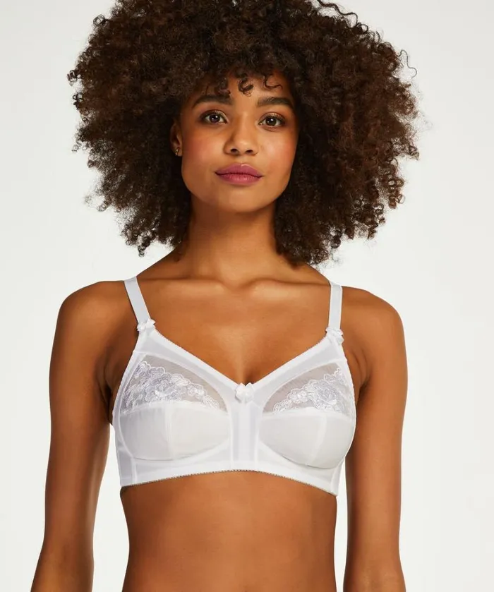 Hunkemller Sara Nonpadded Nonunderwired Bra 8211 White White 8211 Women