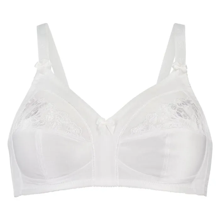 Hunkemller Sara Nonpadded Nonunderwired Bra 8211 White White 8211 Women Hunkemller Sara Nonpadded Nonunderwired Bra 8211 White White 8211 Women