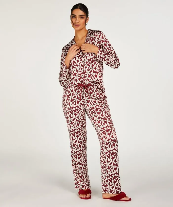 Hunkemller Satin LongSleeved Jacket 8211 Red Red 8211 Women Hunkemller Satin LongSleeved Jacket 8211 Red Red 8211 Women
