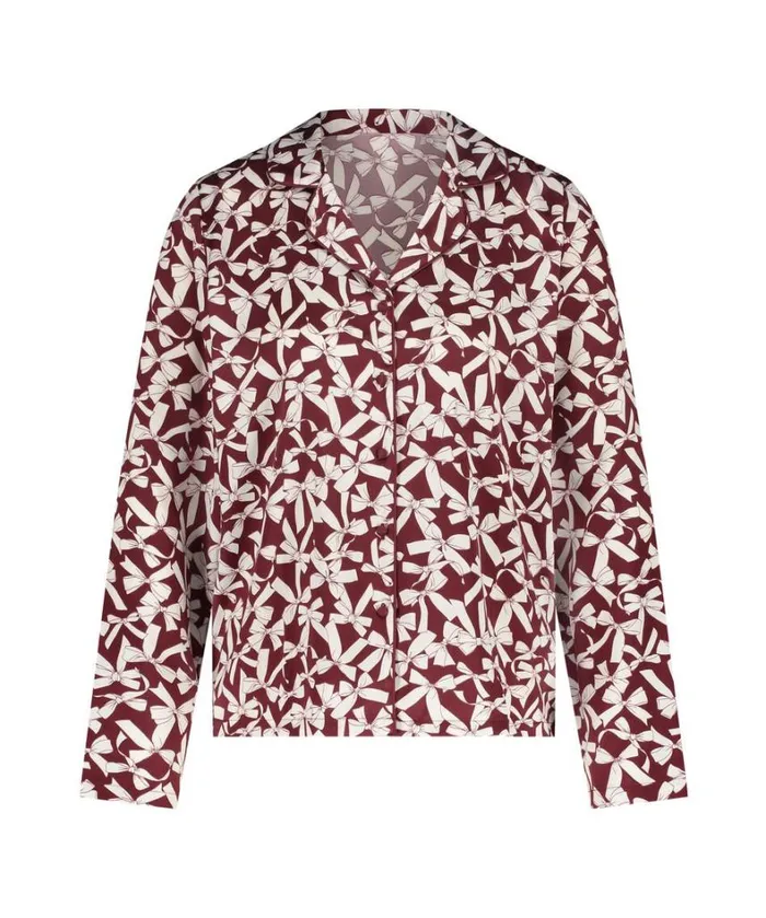 Hunkemller Satin LongSleeved Jacket 8211 Red Red 8211 Women Hunkemller Satin LongSleeved Jacket 8211 Red Red 8211 Women