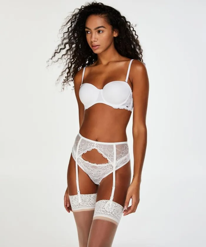Hunkemller Suspenders 8211 White White 8211 Women