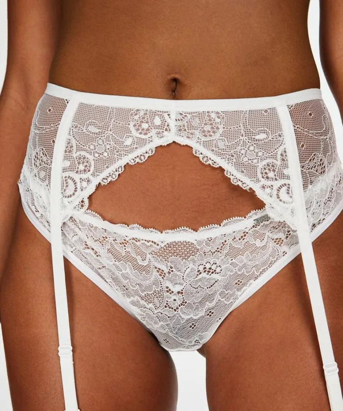 Hunkemller Suspenders 8211 White White 8211 Women Hunkemller Suspenders 8211 White White 8211 Women