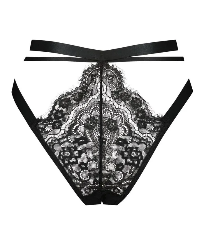 Hunkemller Talluhla Open Crotch Brazilian Knickers 8211 Black 8211 Women Hunkemller Talluhla Open Crotch Brazilian Knickers 8211 Black 8211 Women