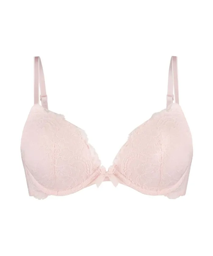 Hunkemller Teddy Padded PushUp Underwired Bra 8211 Pink Pink 8211 Women Hunkemller Teddy Padded PushUp Underwired Bra 8211 Pink Pink 8211 Women