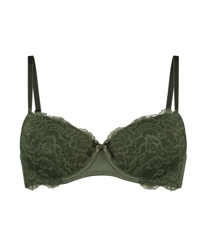 Hunkemller Teddy Padded Underwired Bra 8211 Green Green 8211 Women Hunkemller Teddy Padded Underwired Bra 8211 Green Green 8211 Women
