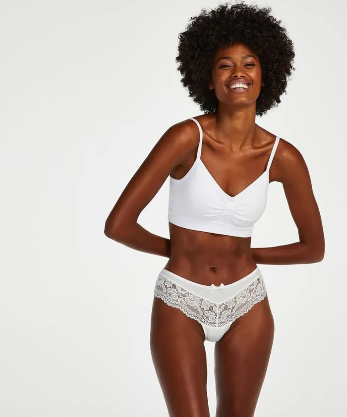 Hunkemller Valencia Brazilian Shorts 8211 White White 8211 Women