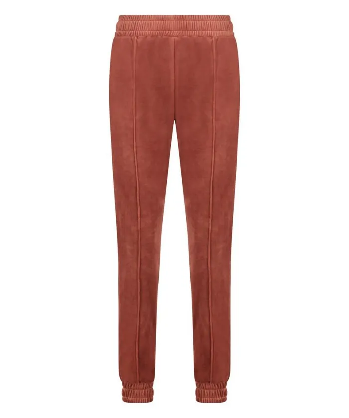 Hunkemller Velour Jogging Pants Pintucked 8211 Brown Brown 8211 Women Hunkemller Velour Jogging Pants Pintucked 8211 Brown Brown 8211 Women