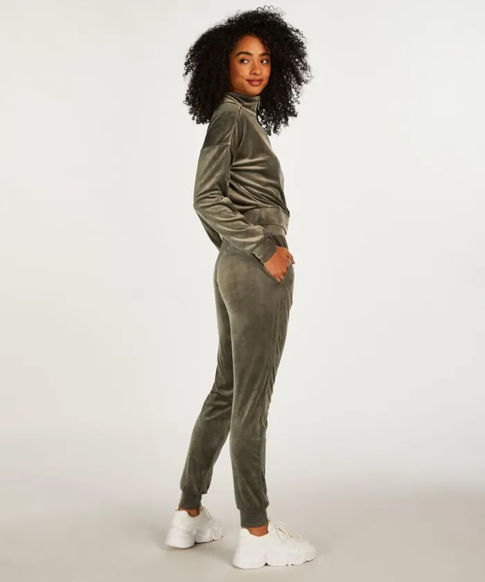 Hunkemller Velours Jogging Pants 8211 Green Green 8211 Women Hunkemller Velours Jogging Pants 8211 Green Green 8211 Women