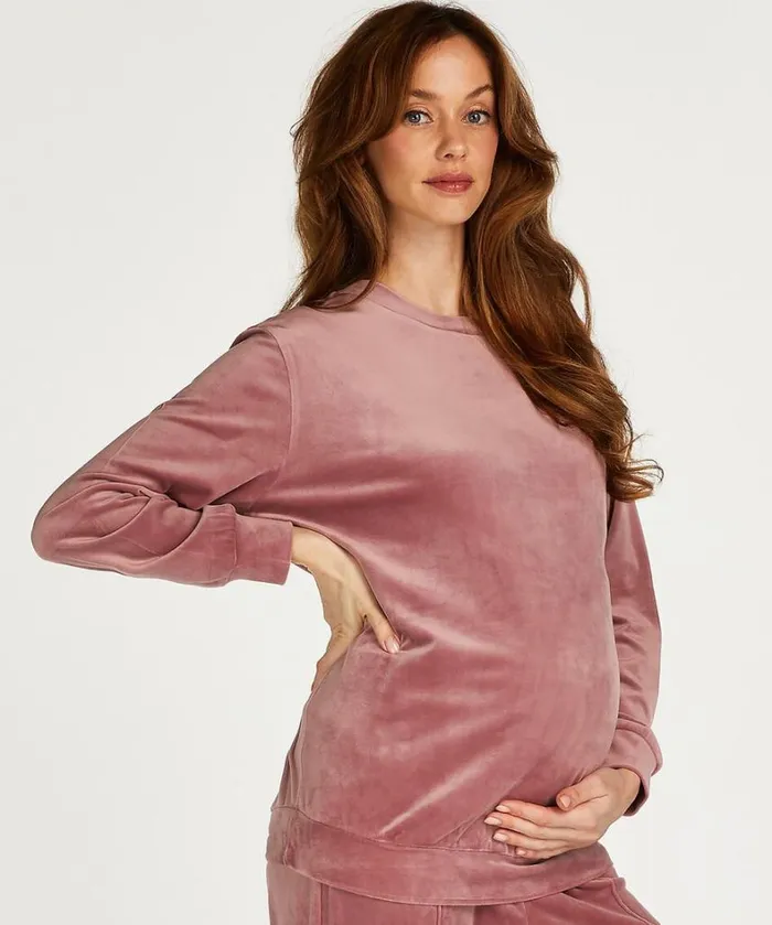 Hunkemller Velours Maternity Top 8211 Pink Pink 8211 Women