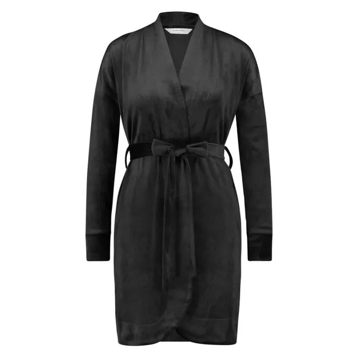 Hunkemller Velvet Bathrobe 8211 Black Black 8211 Women Hunkemller Velvet Bathrobe 8211 Black Black 8211 Women