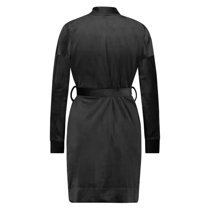 Hunkemller Velvet Bathrobe 8211 Black Black 8211 Women Hunkemller Velvet Bathrobe 8211 Black Black 8211 Women