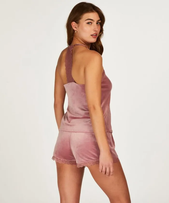 Hunkemller Velvet Lace Cami 8211 Pink Pink 8211 Women Hunkemller Velvet Lace Cami 8211 Pink Pink 8211 Women