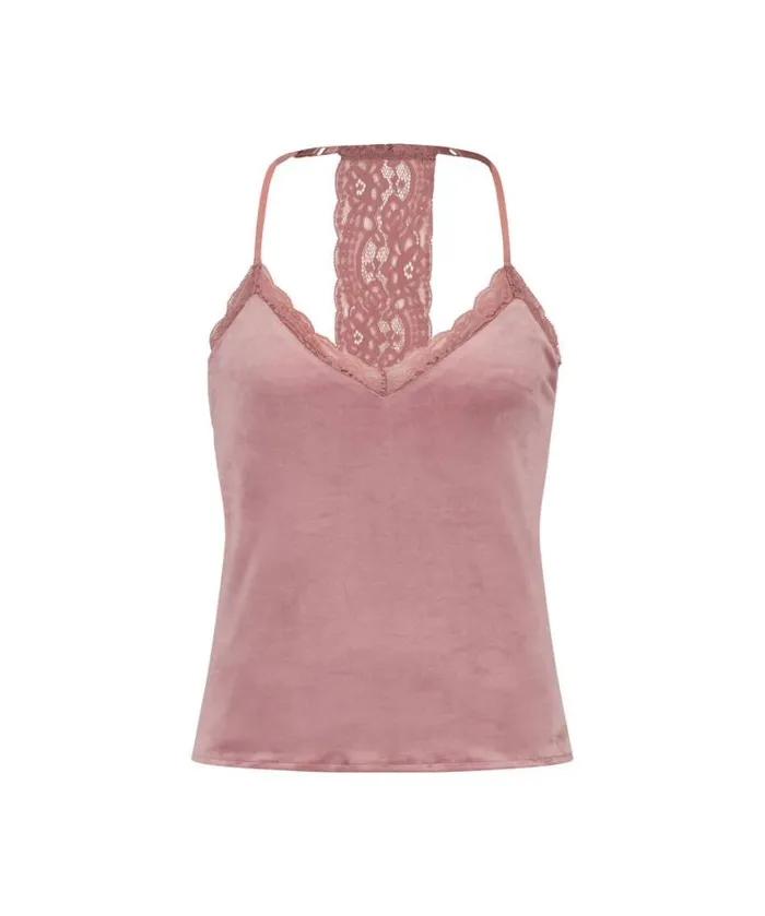 Hunkemller Velvet Lace Cami 8211 Pink Pink 8211 Women Hunkemller Velvet Lace Cami 8211 Pink Pink 8211 Women