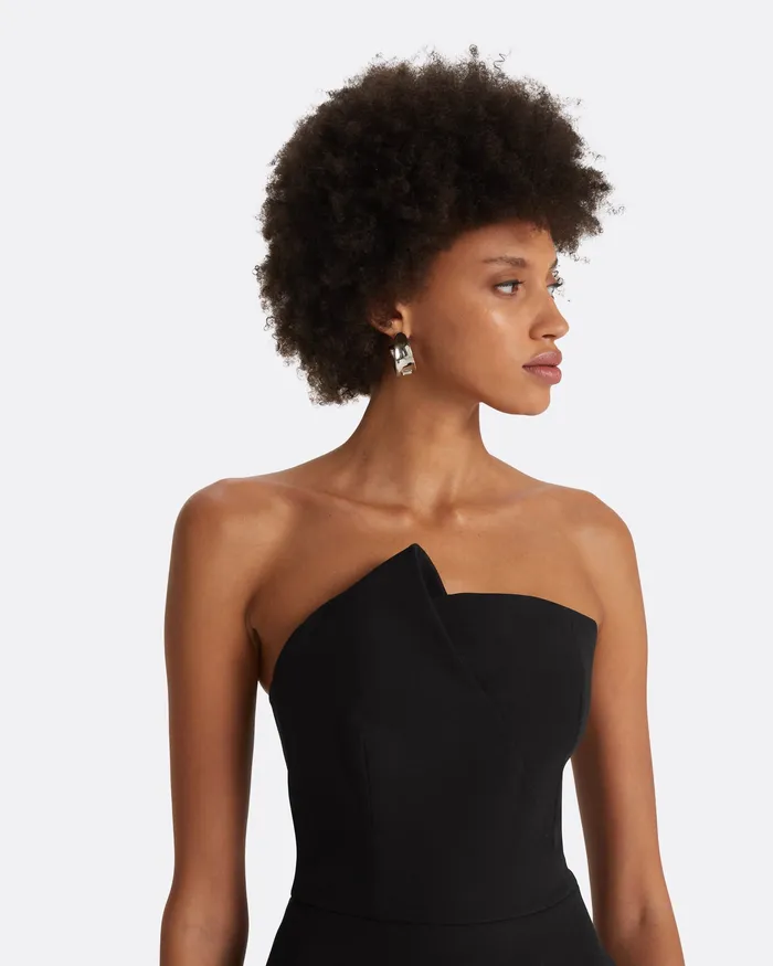 Icons Delani Black Midi Dress Black 8211 Safiyaa Women