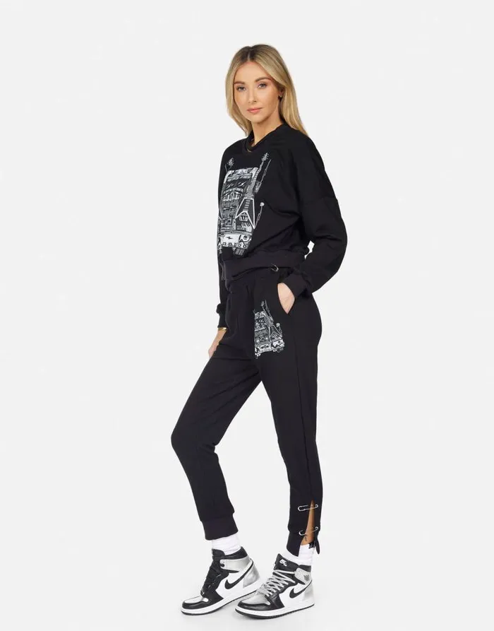Indigo Rock Truck Black Women Lauren Moshi Long Sleeve