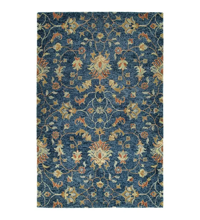 Indoor Living Carmona Denim Wool Rug Plow and Hearth Area Rugs