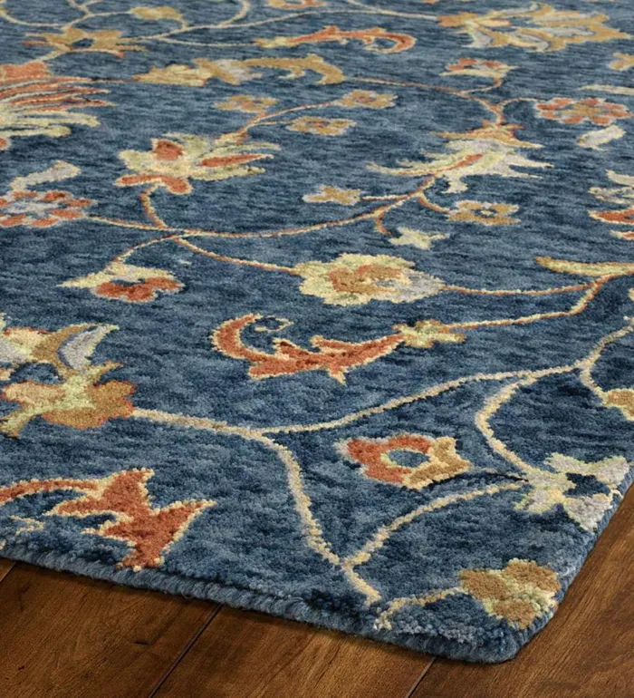 Indoor Living Carmona Denim Wool Rug Plow and Hearth Area Rugs Indoor Living Carmona Denim Wool Rug Plow and Hearth Area Rugs
