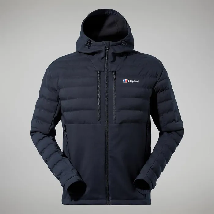 Insulated Men Berghaus Theran Hybrid Hooded Jacket 8211 Black