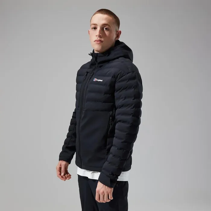 Insulated Men Berghaus Theran Hybrid Hooded Jacket 8211 Black